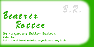 beatrix rotter business card